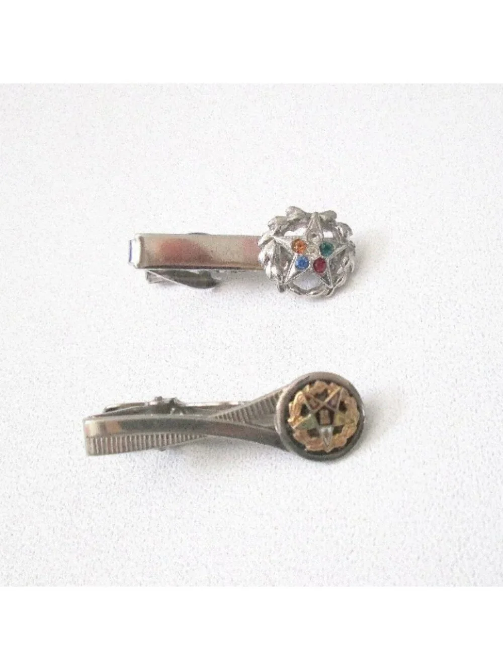 Vintage Masonic Jewelry Lot Freemasons 8 Pieces Clasps Tie Tacks Stickpin Charm